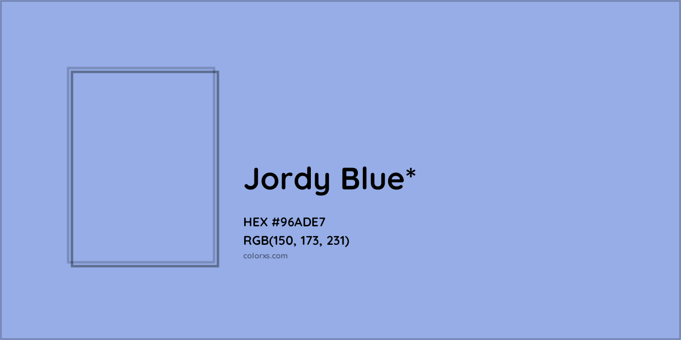 HEX #96ADE7 Color Name, Color Code, Palettes, Similar Paints, Images