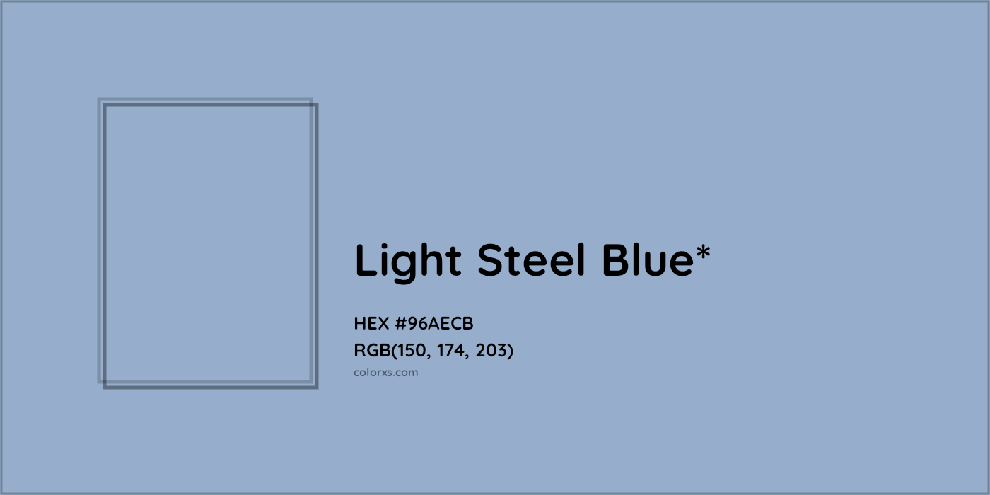 HEX #96AECB Color Name, Color Code, Palettes, Similar Paints, Images