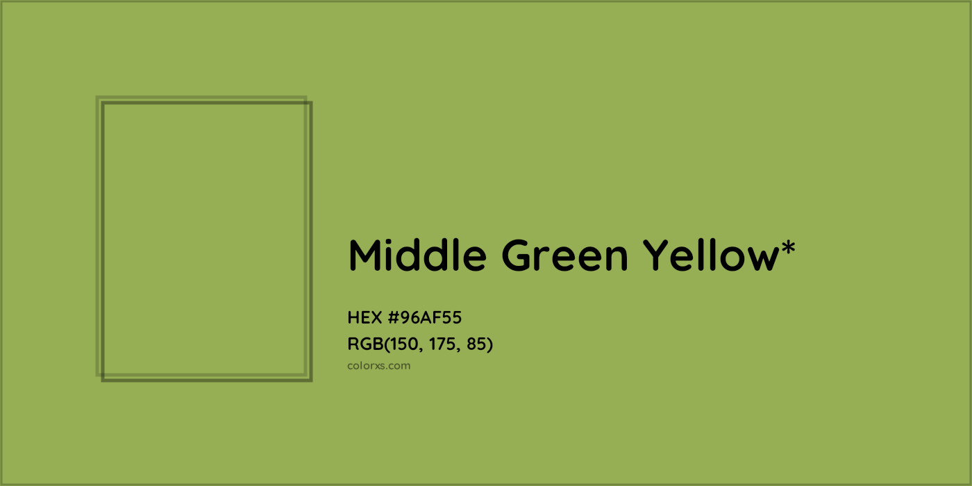 HEX #96AF55 Color Name, Color Code, Palettes, Similar Paints, Images