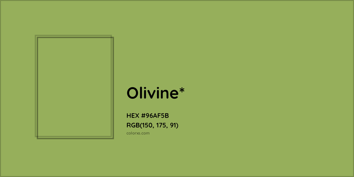 HEX #96AF5B Color Name, Color Code, Palettes, Similar Paints, Images