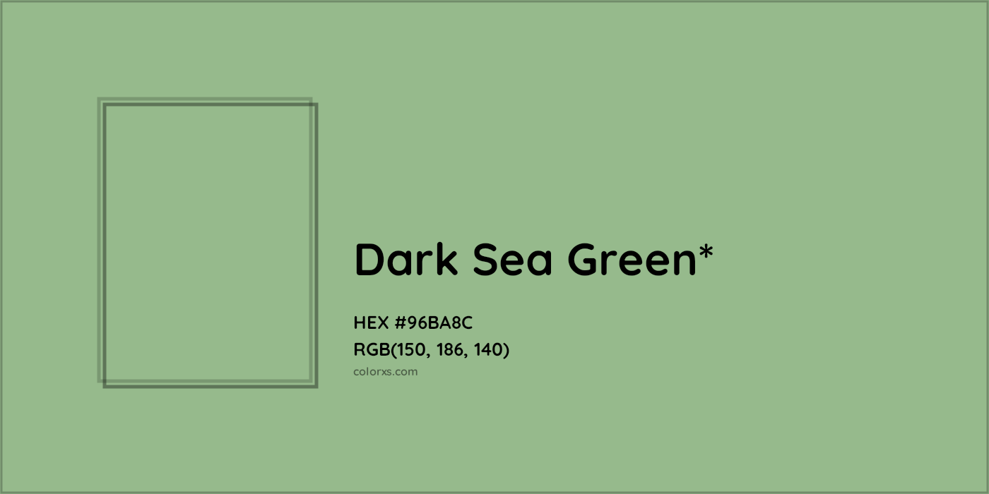 HEX #96BA8C Color Name, Color Code, Palettes, Similar Paints, Images