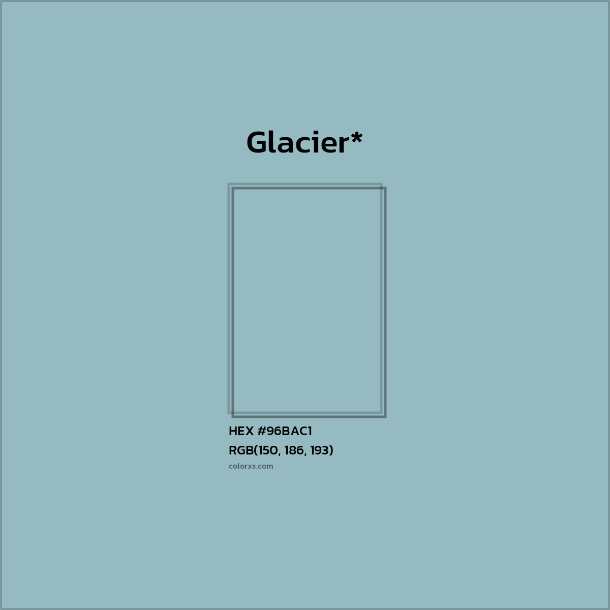 HEX #96BAC1 Color Name, Color Code, Palettes, Similar Paints, Images