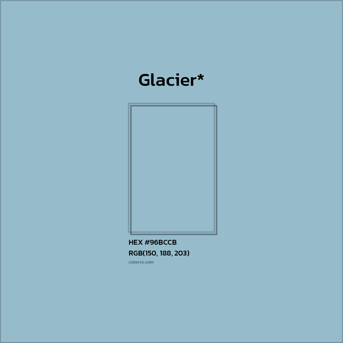 HEX #96BCCB Color Name, Color Code, Palettes, Similar Paints, Images