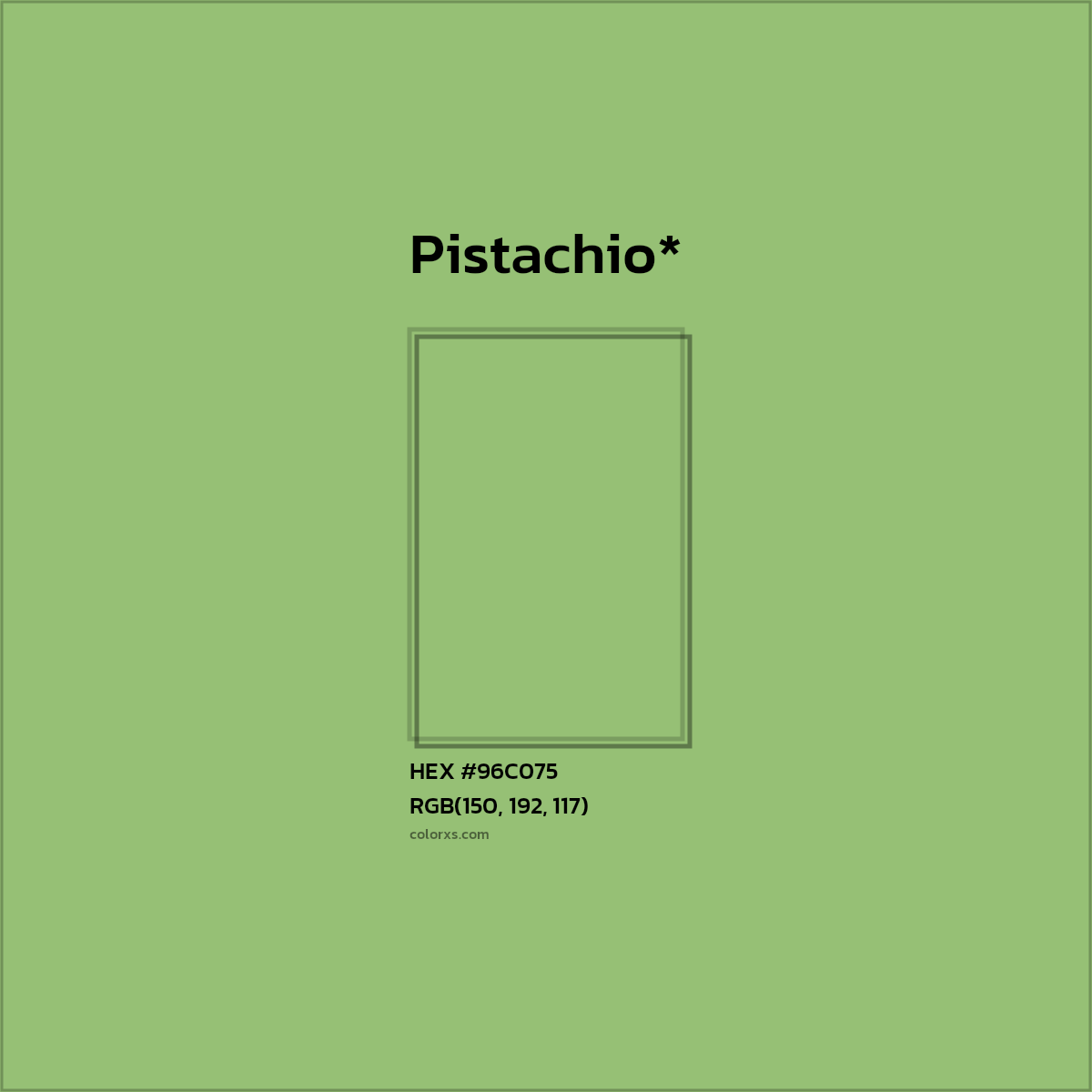HEX #96C075 Color Name, Color Code, Palettes, Similar Paints, Images