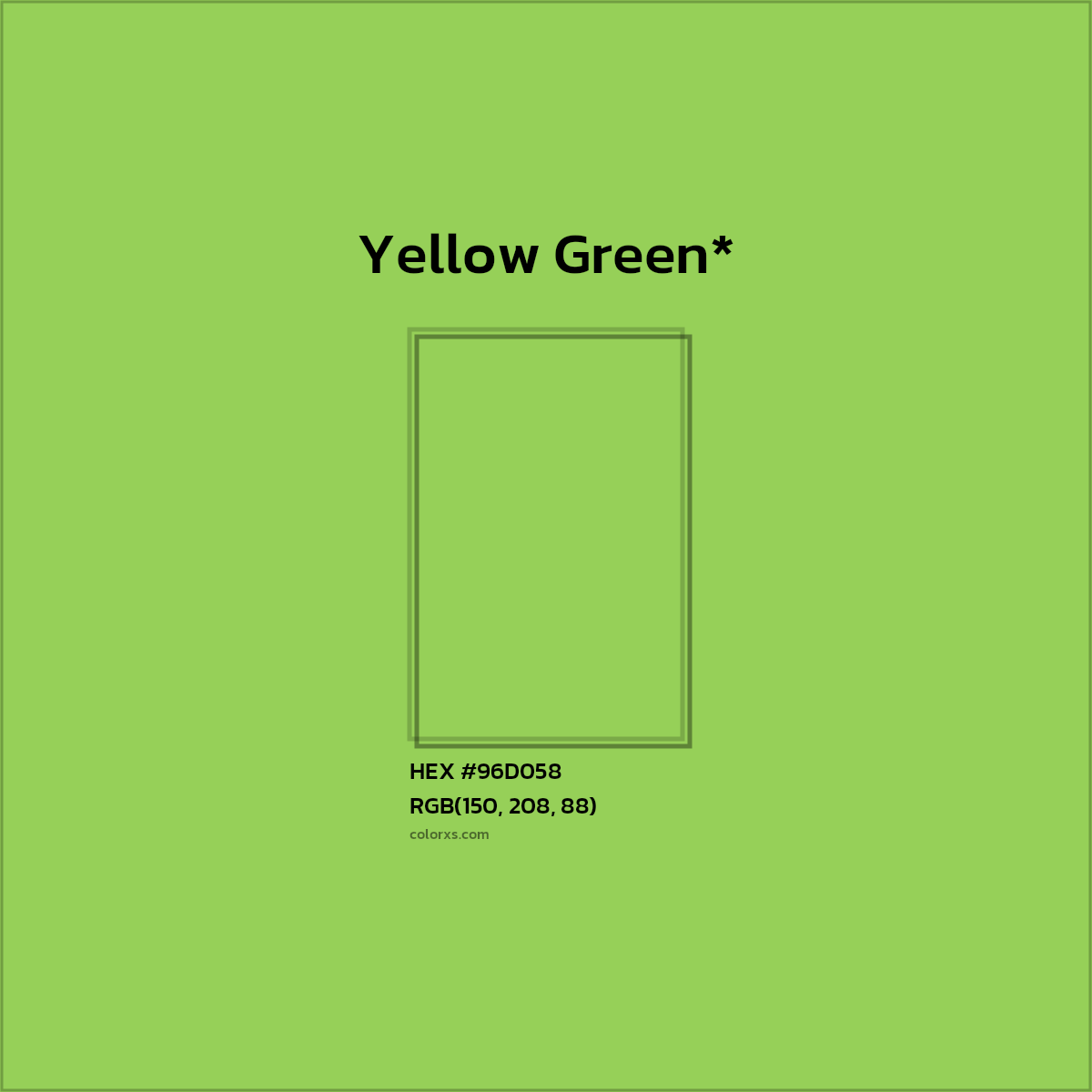 HEX #96D058 Color Name, Color Code, Palettes, Similar Paints, Images