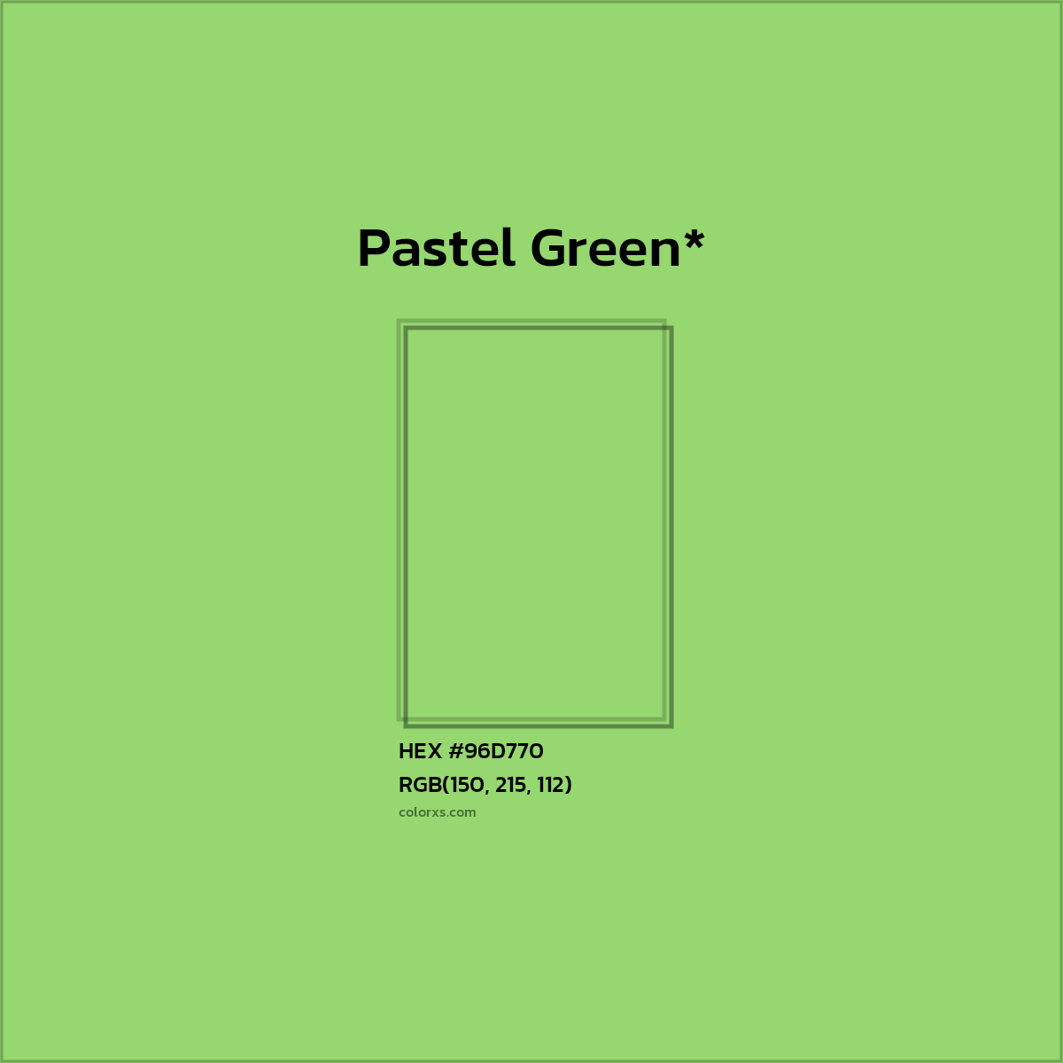HEX #96D770 Color Name, Color Code, Palettes, Similar Paints, Images