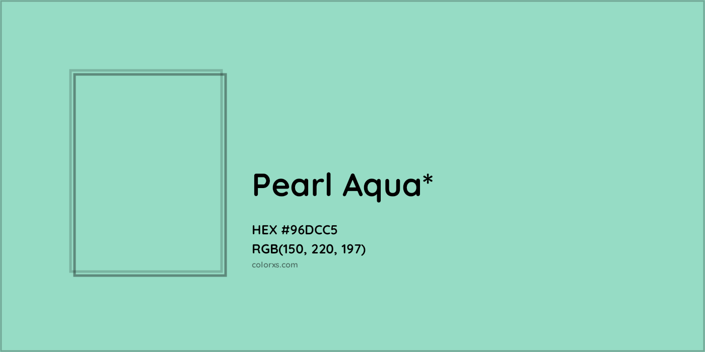 HEX #96DCC5 Color Name, Color Code, Palettes, Similar Paints, Images