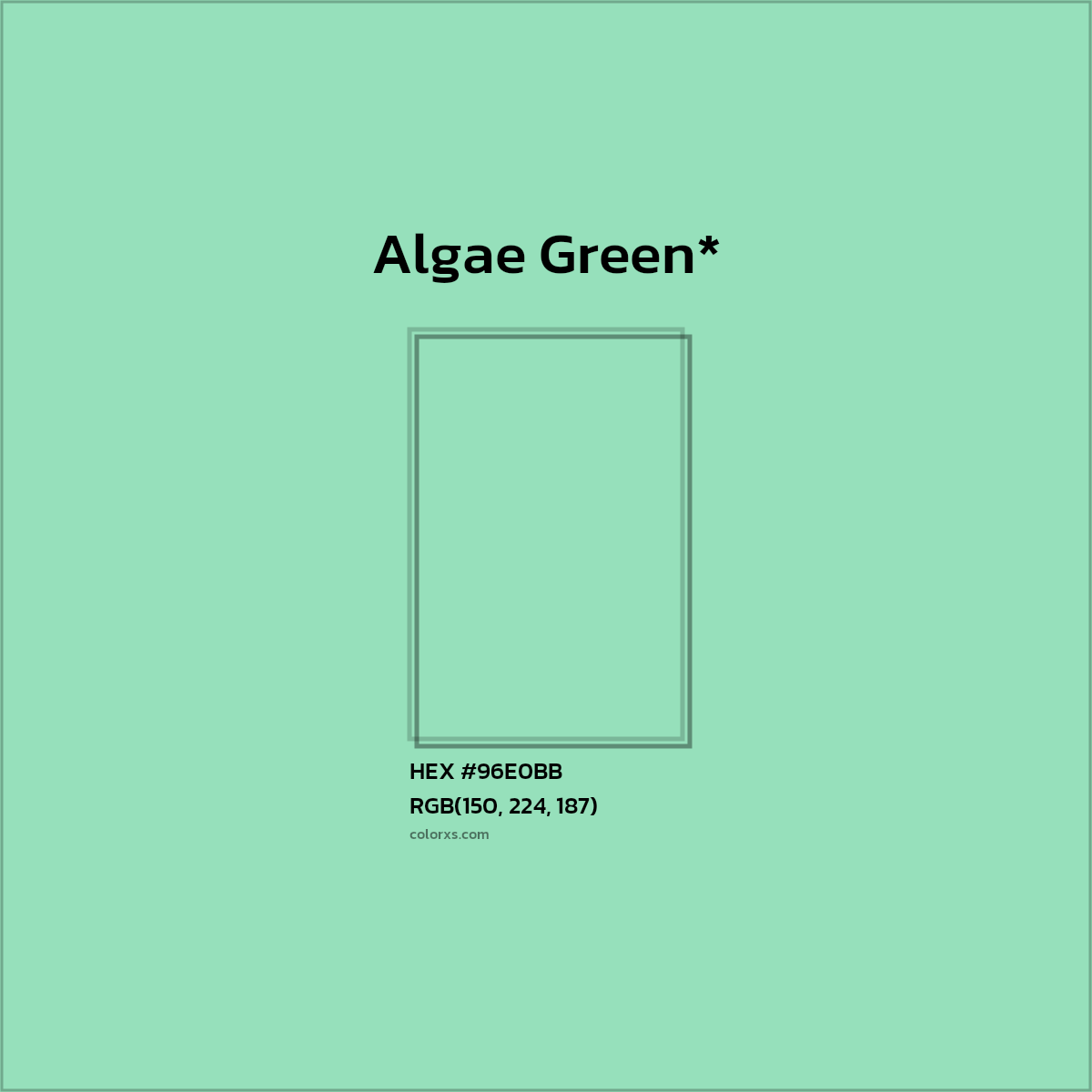 HEX #96E0BB Color Name, Color Code, Palettes, Similar Paints, Images