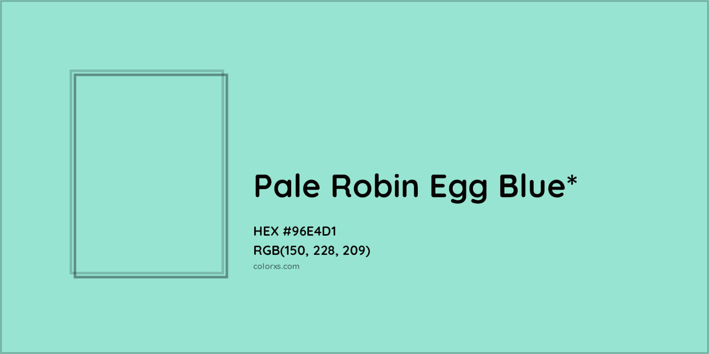 HEX #96E4D1 Color Name, Color Code, Palettes, Similar Paints, Images