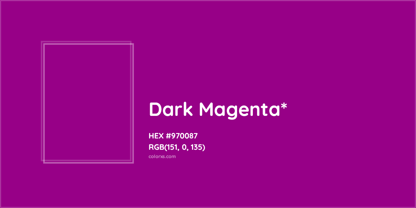 HEX #970087 Color Name, Color Code, Palettes, Similar Paints, Images