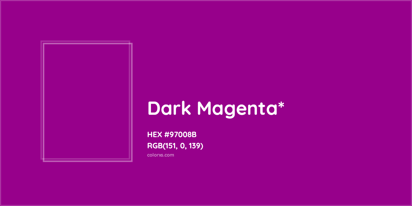 HEX #97008B Color Name, Color Code, Palettes, Similar Paints, Images