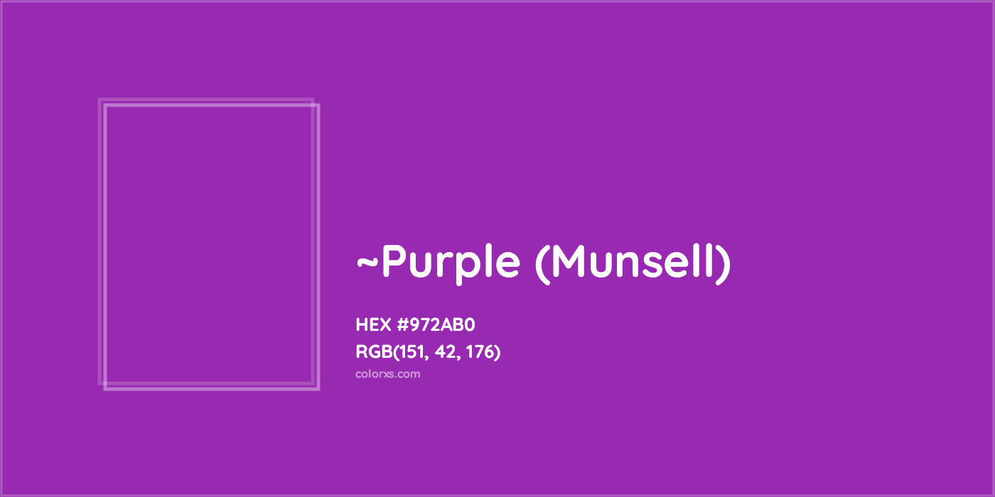 HEX #972AB0 Color Name, Color Code, Palettes, Similar Paints, Images