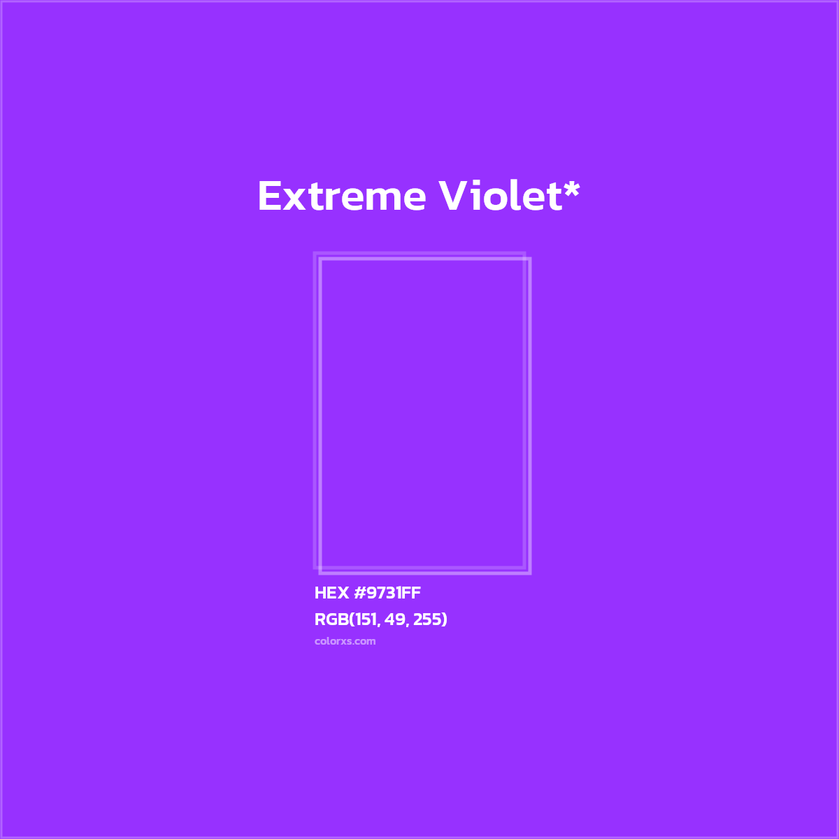 HEX #9731FF Color Name, Color Code, Palettes, Similar Paints, Images