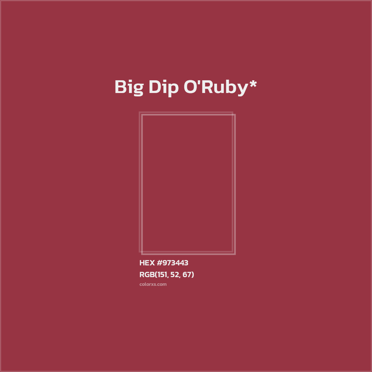 HEX #973443 Color Name, Color Code, Palettes, Similar Paints, Images