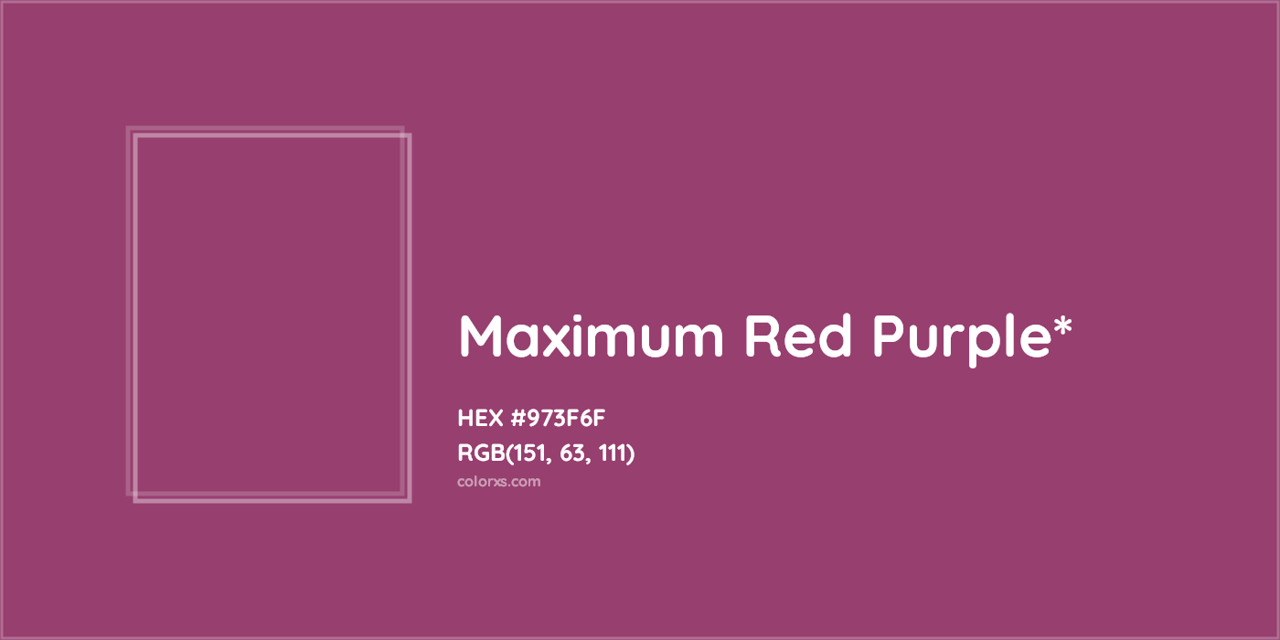 HEX #973F6F Color Name, Color Code, Palettes, Similar Paints, Images