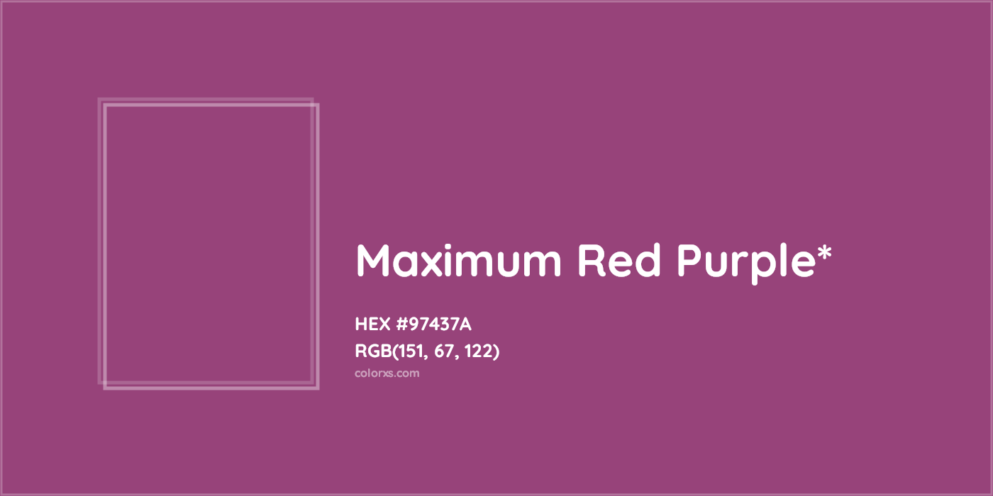 HEX #97437A Color Name, Color Code, Palettes, Similar Paints, Images