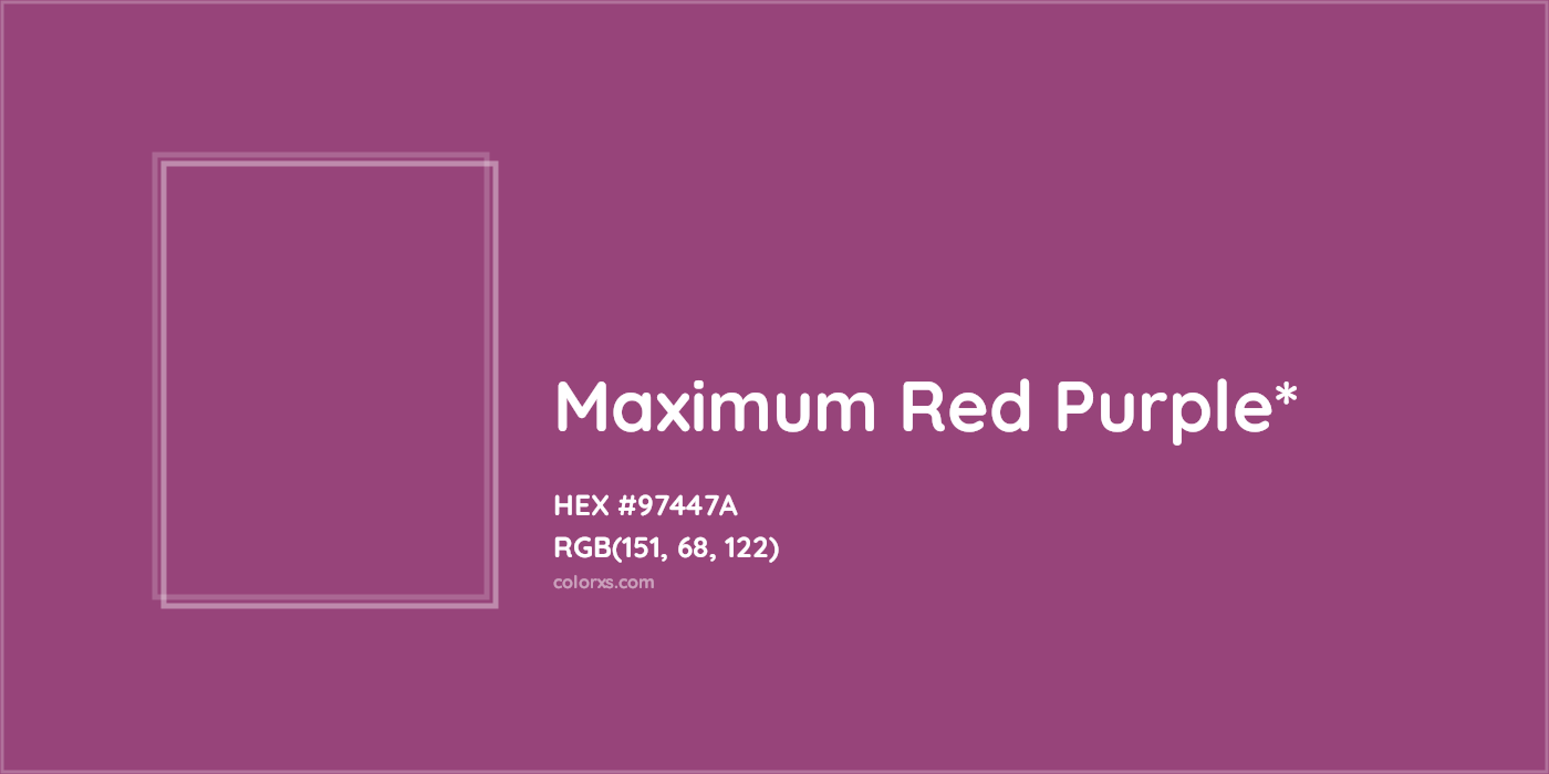 HEX #97447A Color Name, Color Code, Palettes, Similar Paints, Images