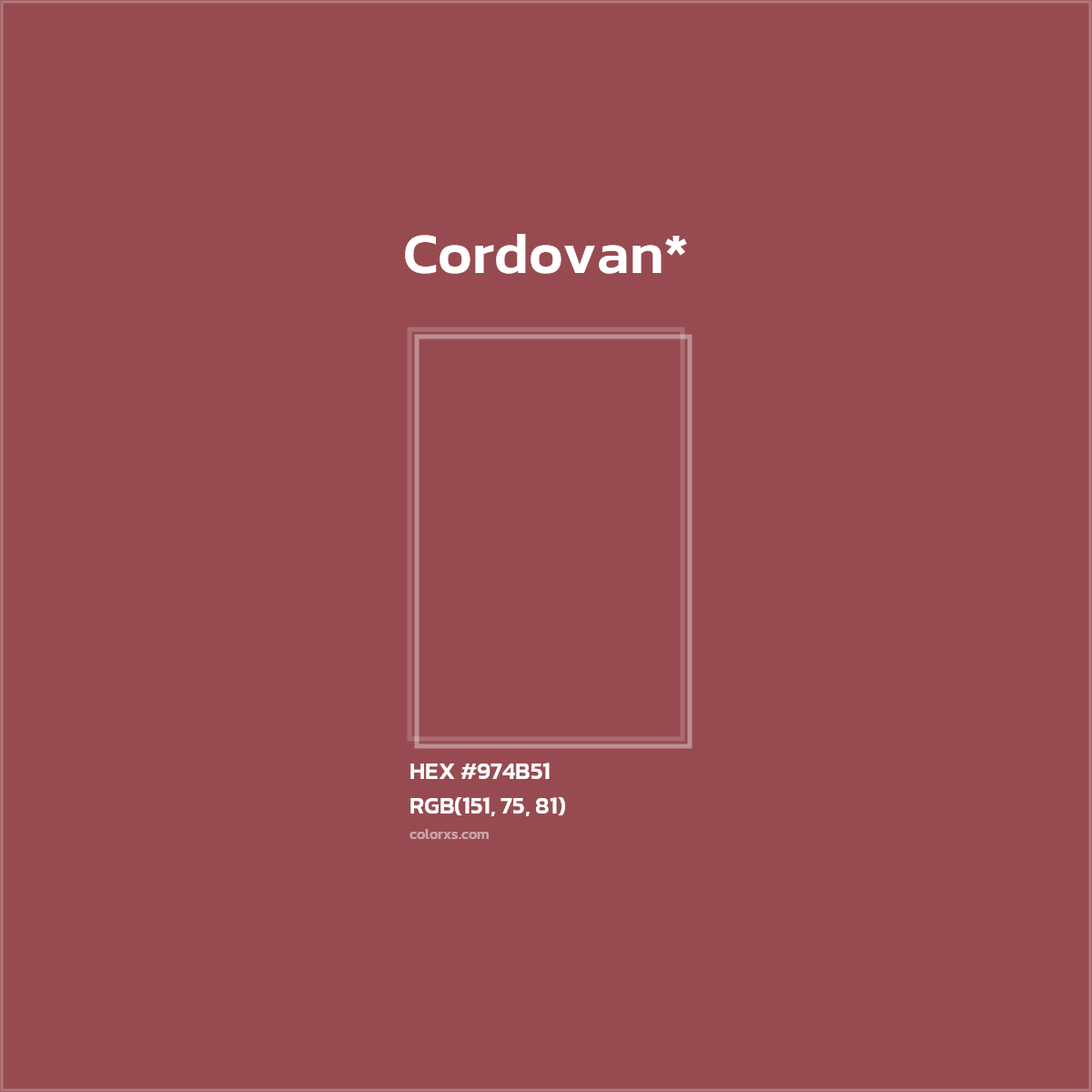 HEX #974B51 Color Name, Color Code, Palettes, Similar Paints, Images