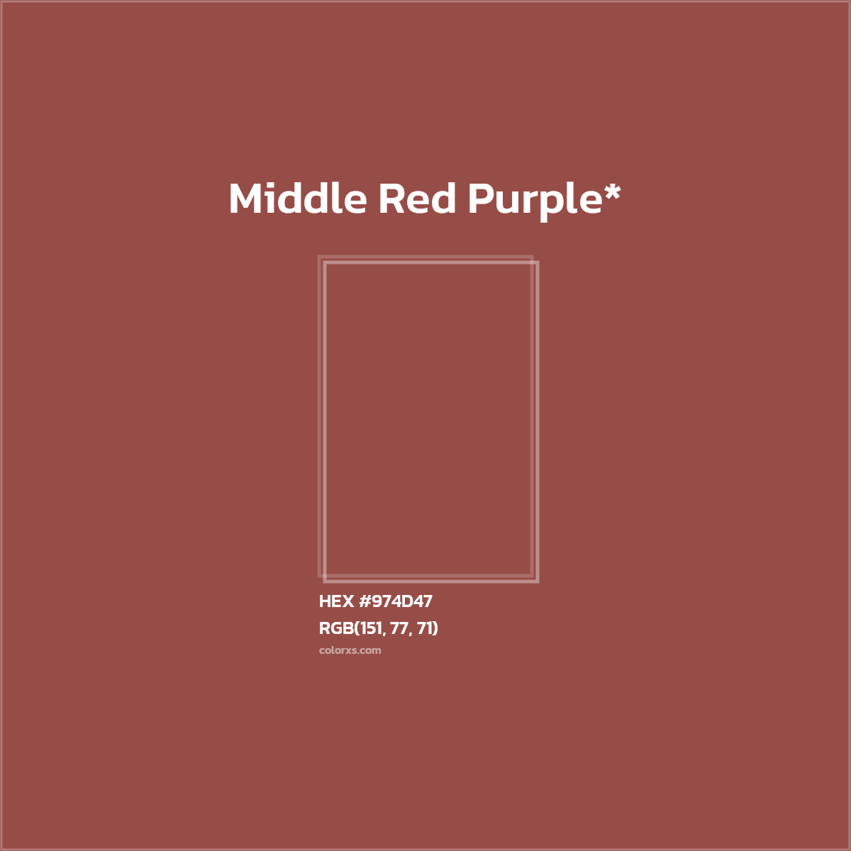 HEX #974D47 Color Name, Color Code, Palettes, Similar Paints, Images