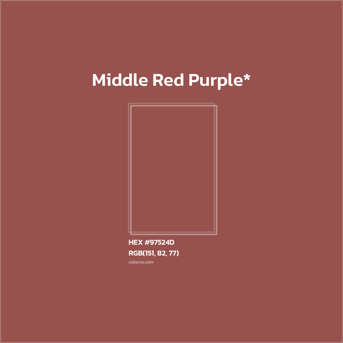 HEX #97524D Color Name, Color Code, Palettes, Similar Paints, Images