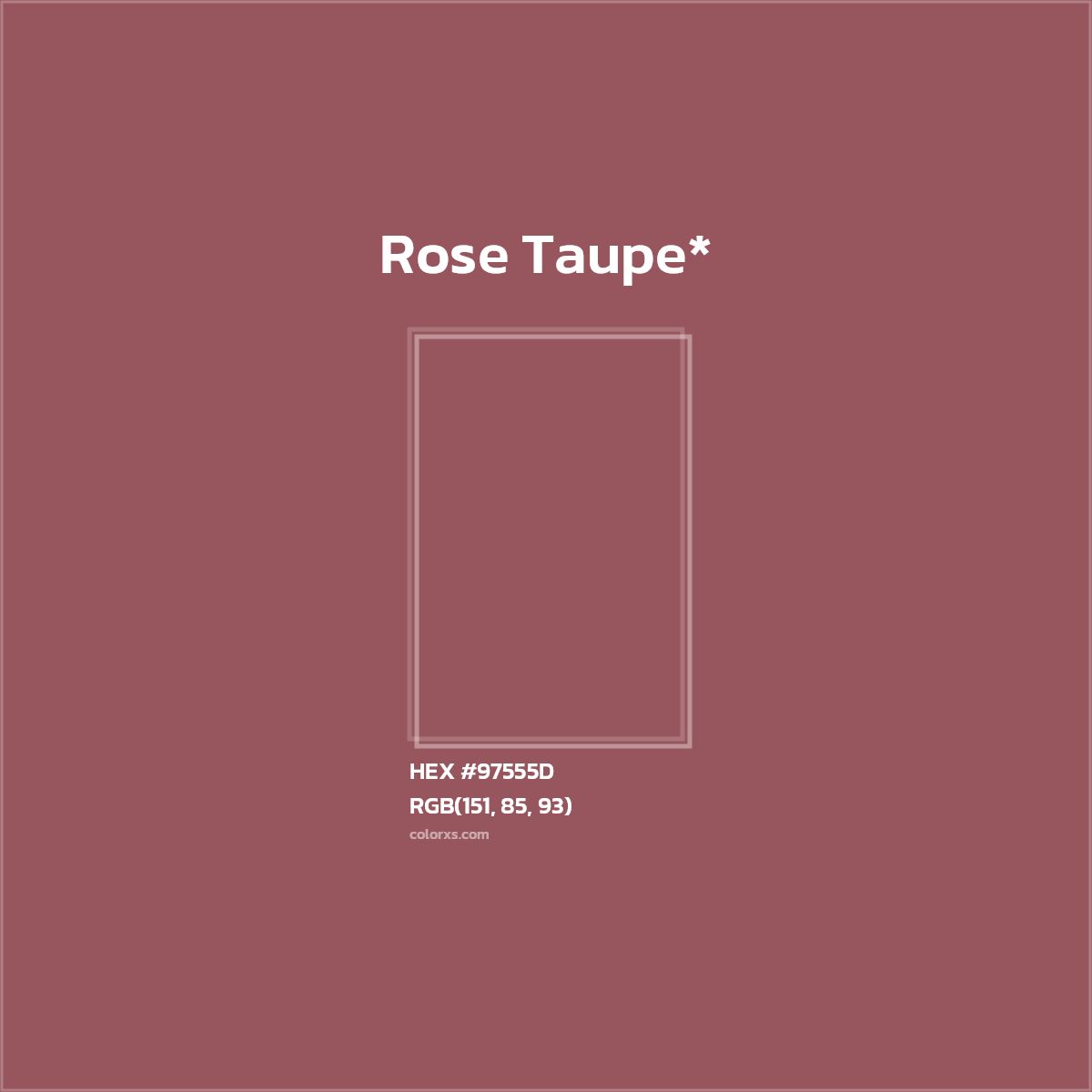 HEX #97555D Color Name, Color Code, Palettes, Similar Paints, Images