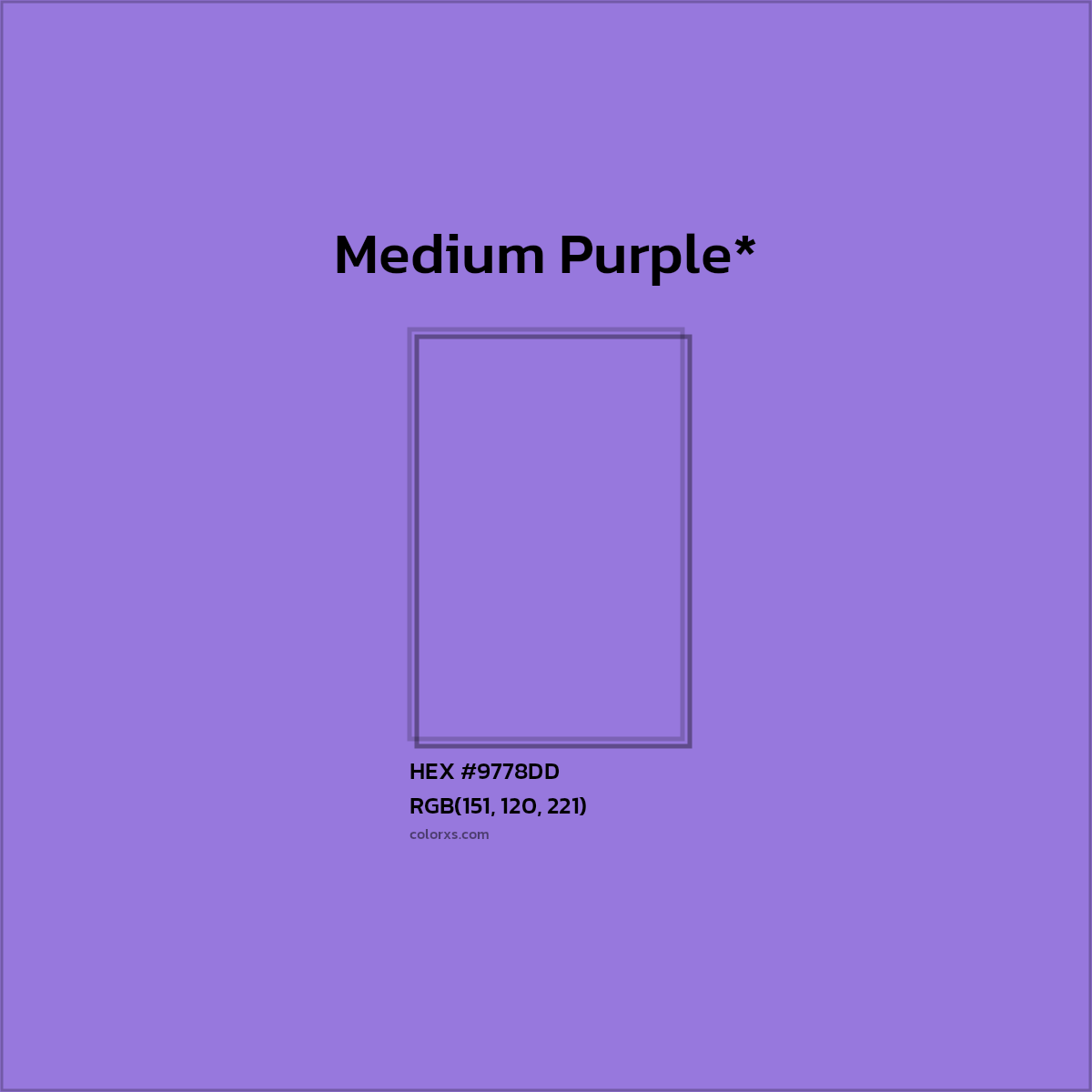 HEX #9778DD Color Name, Color Code, Palettes, Similar Paints, Images