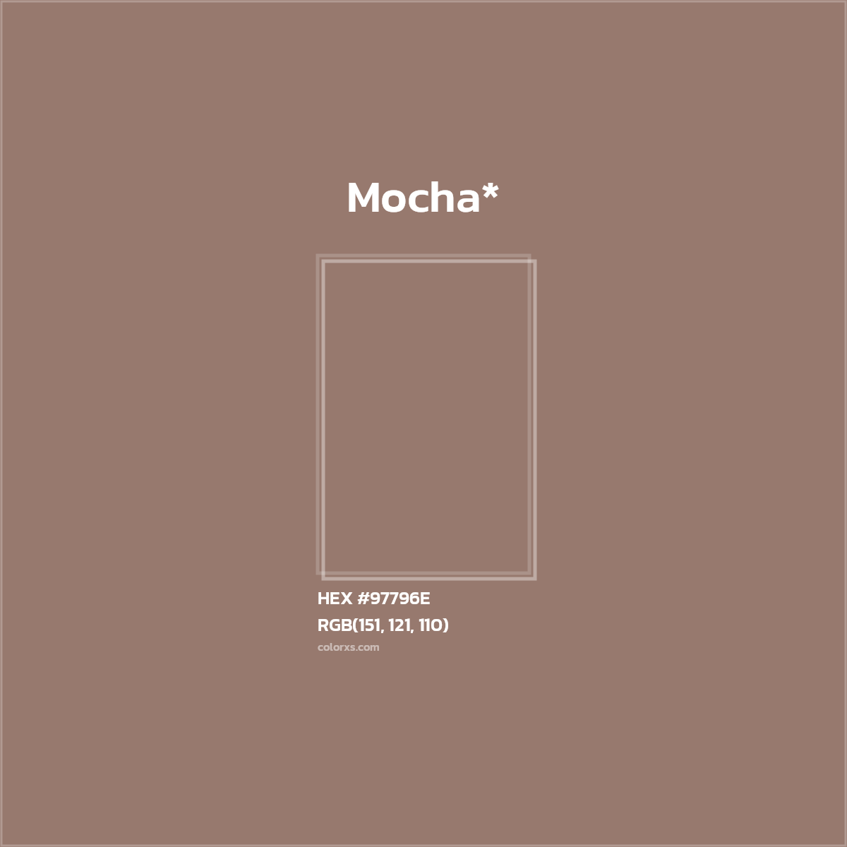 HEX #97796E Color Name, Color Code, Palettes, Similar Paints, Images
