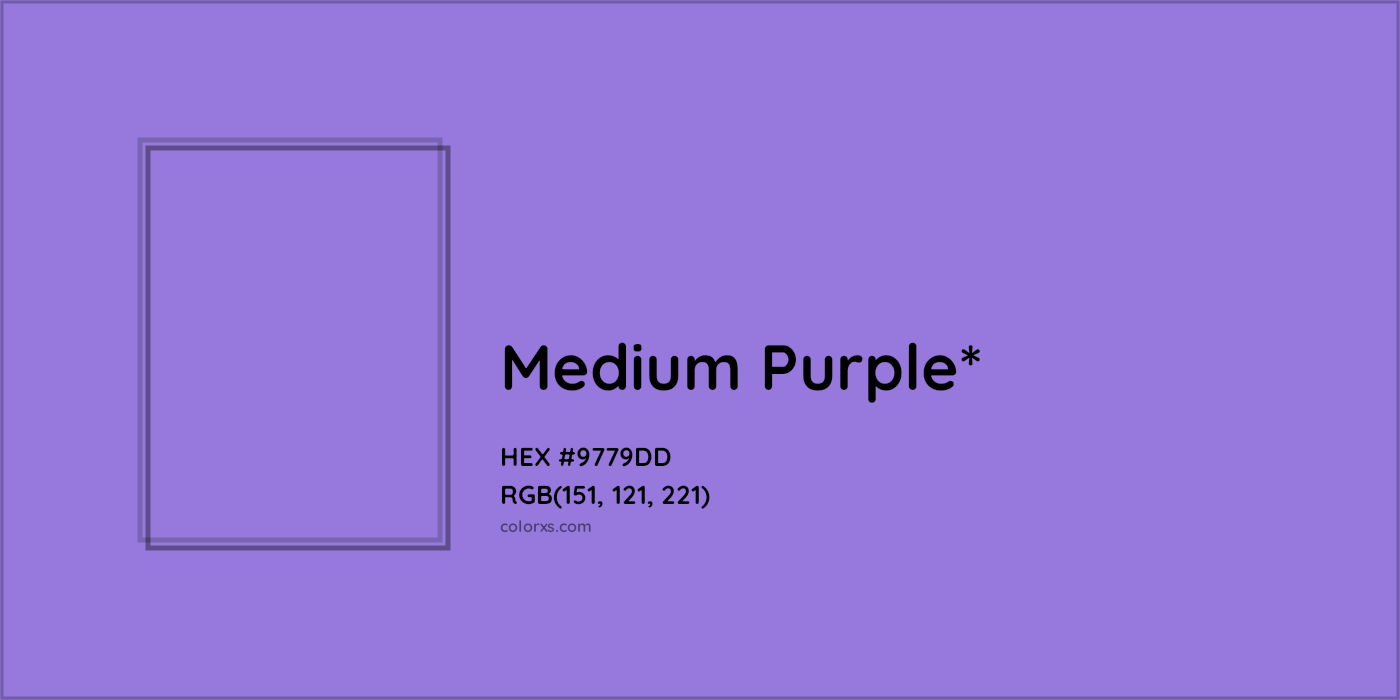 HEX #9779DD Color Name, Color Code, Palettes, Similar Paints, Images
