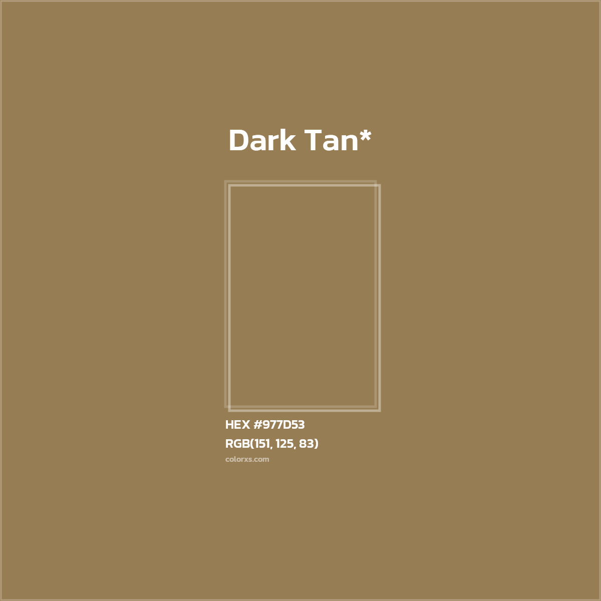 HEX #977D53 Color Name, Color Code, Palettes, Similar Paints, Images