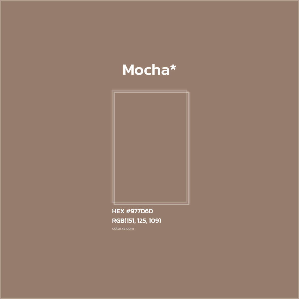 HEX #977D6D Color Name, Color Code, Palettes, Similar Paints, Images