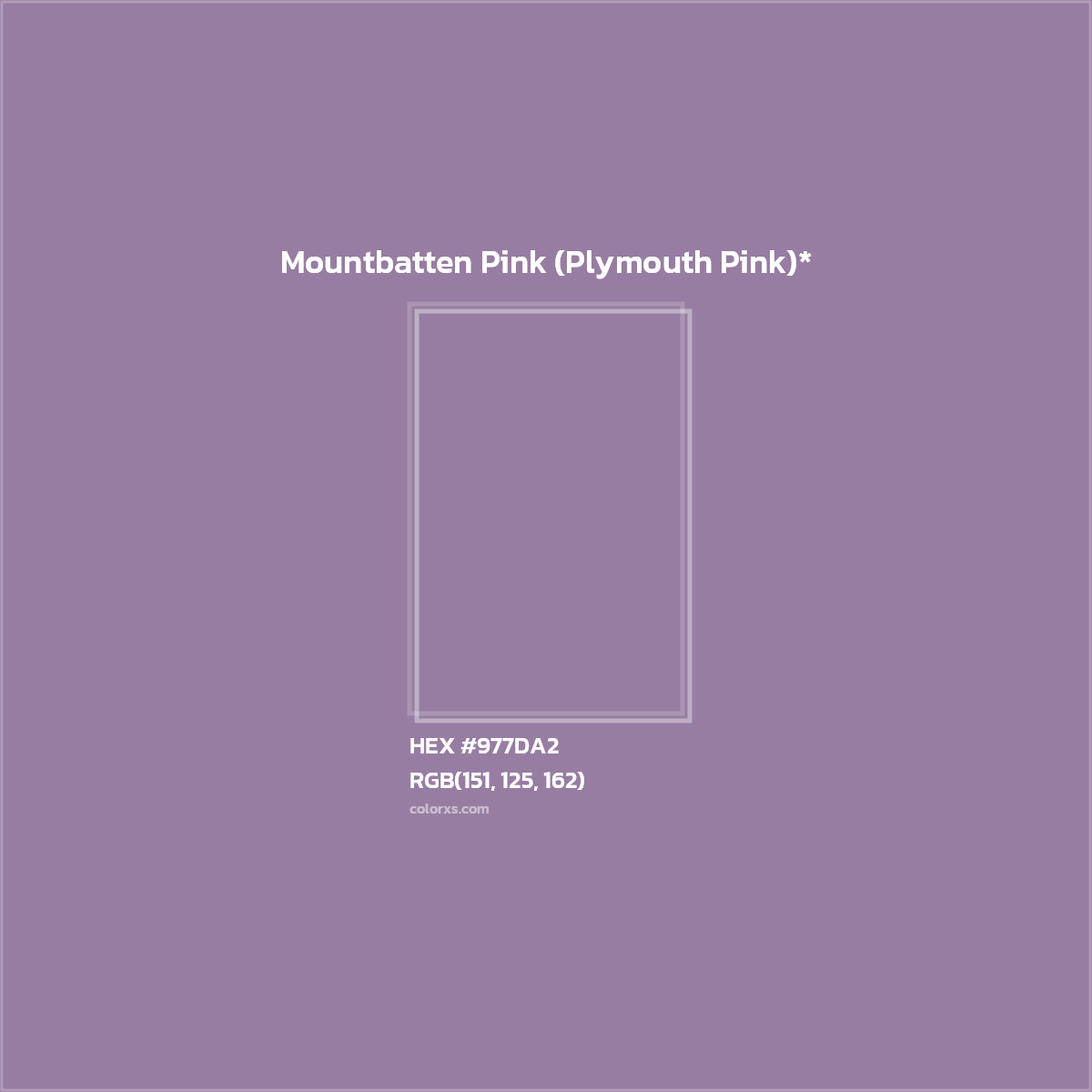 HEX #977DA2 Color Name, Color Code, Palettes, Similar Paints, Images