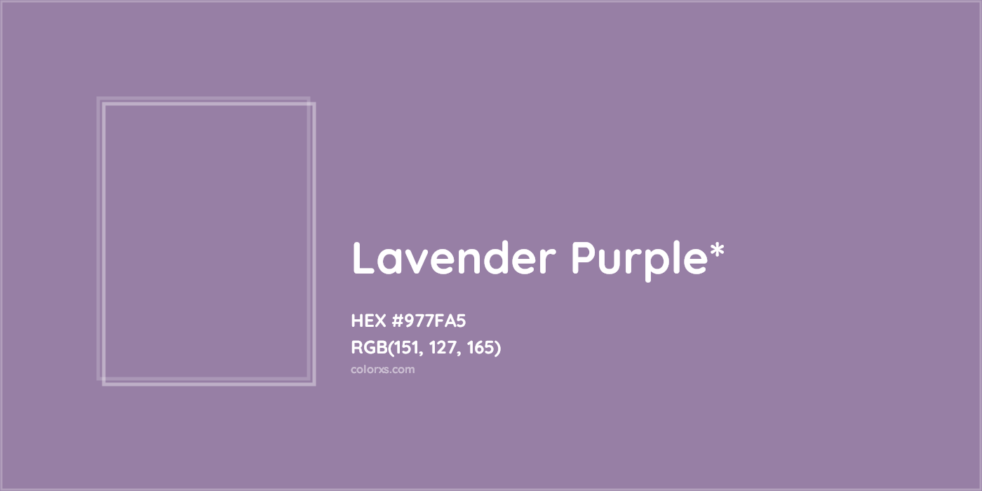 HEX #977FA5 Color Name, Color Code, Palettes, Similar Paints, Images