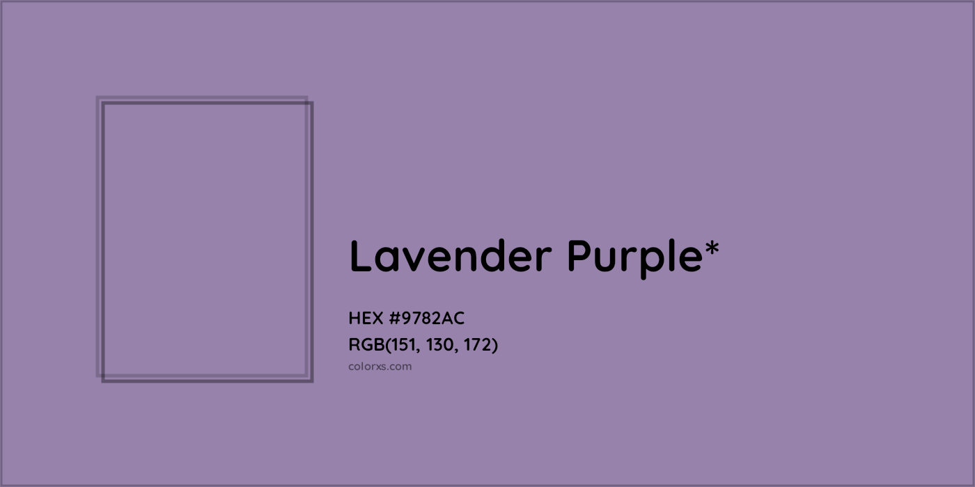 HEX #9782AC Color Name, Color Code, Palettes, Similar Paints, Images