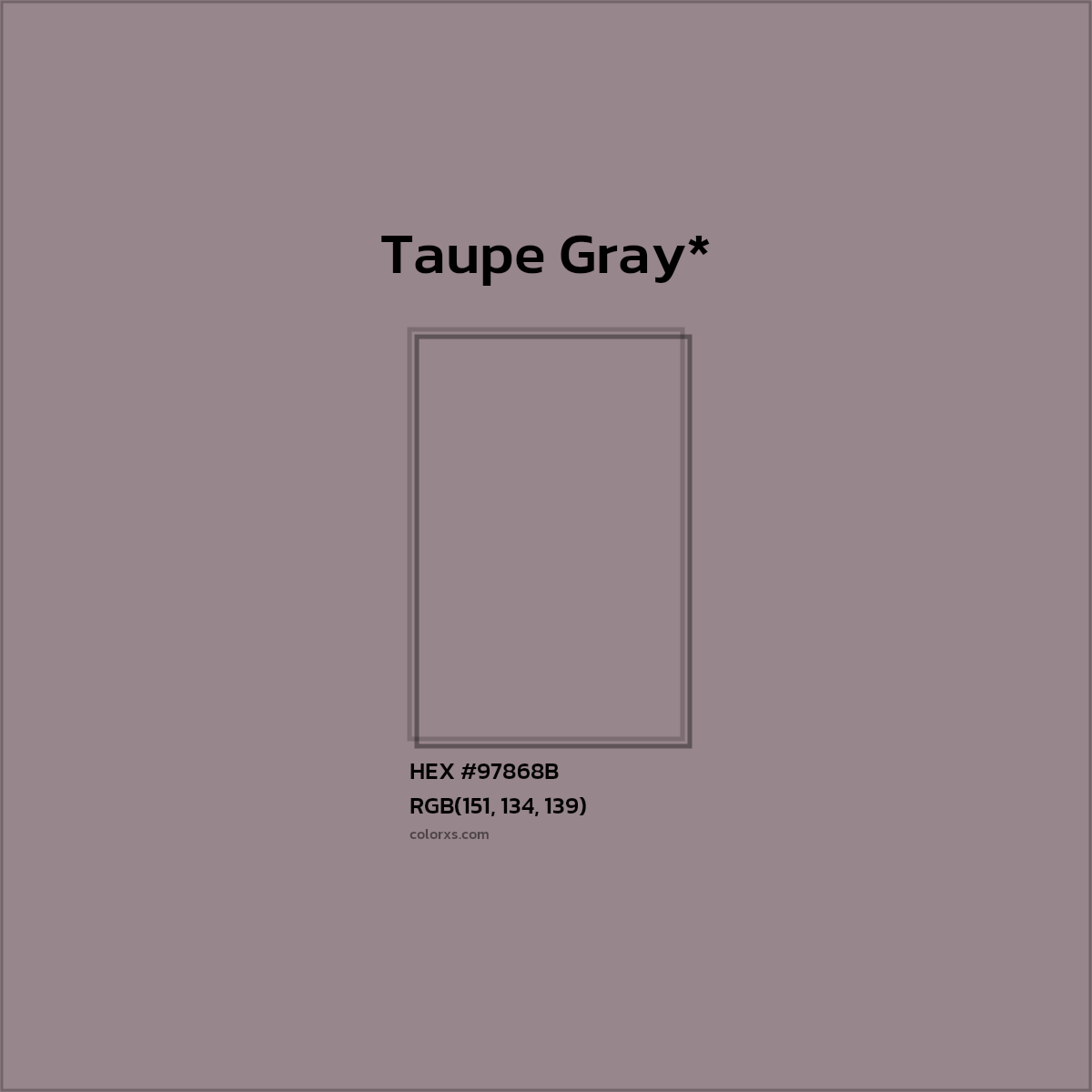 HEX #97868B Color Name, Color Code, Palettes, Similar Paints, Images