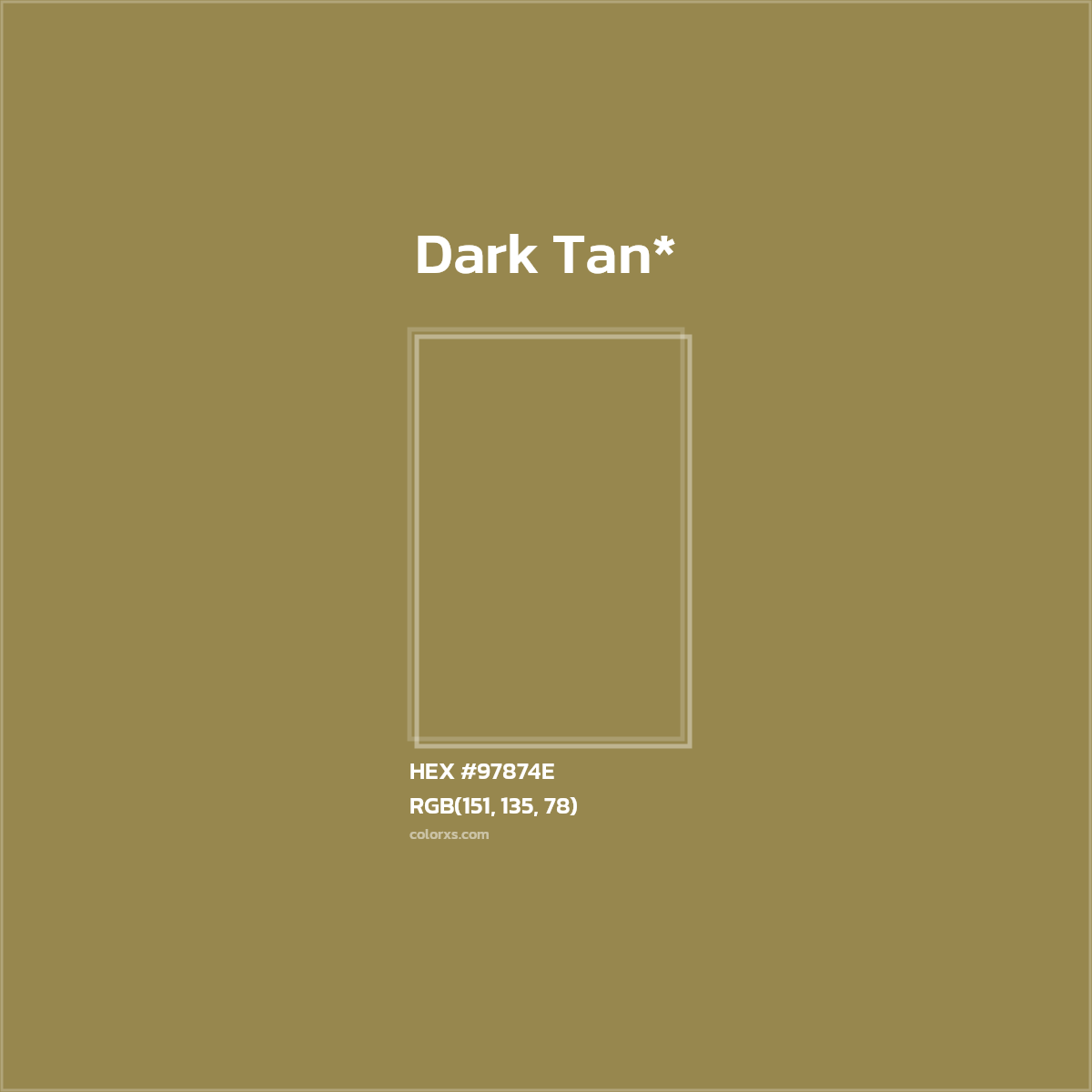 HEX #97874E Color Name, Color Code, Palettes, Similar Paints, Images