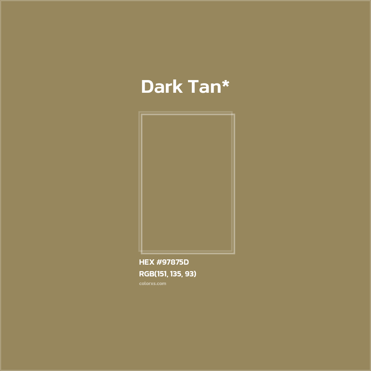 HEX #97875D Color Name, Color Code, Palettes, Similar Paints, Images