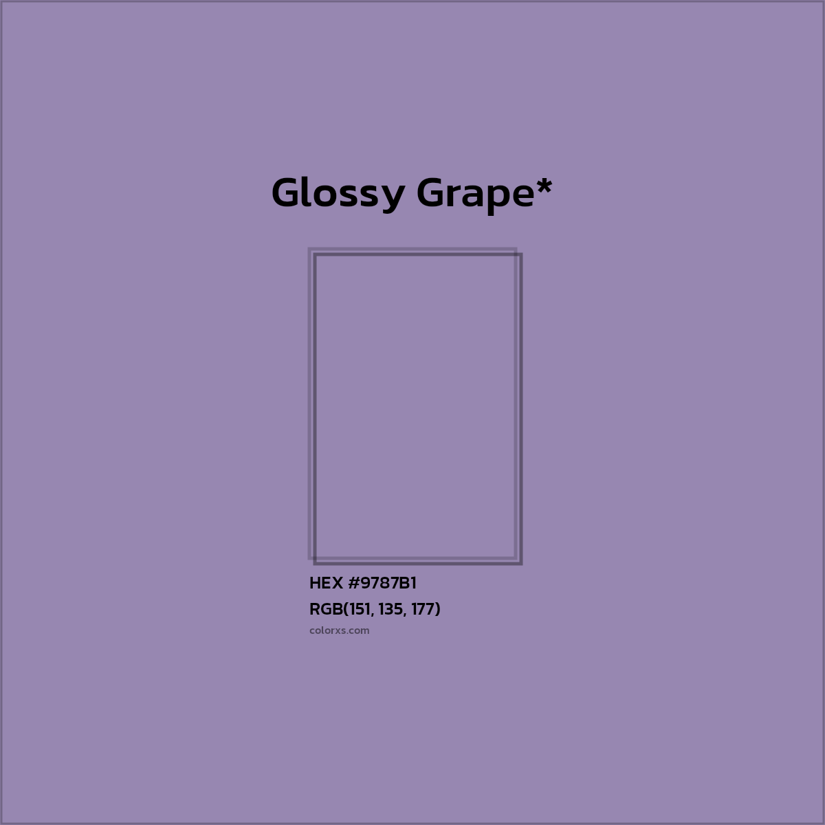 HEX #9787B1 Color Name, Color Code, Palettes, Similar Paints, Images