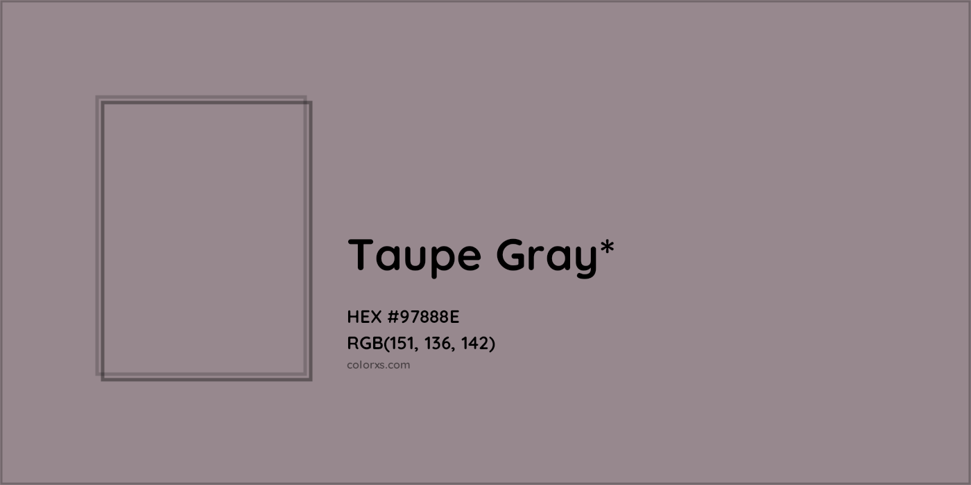 HEX #97888E Color Name, Color Code, Palettes, Similar Paints, Images