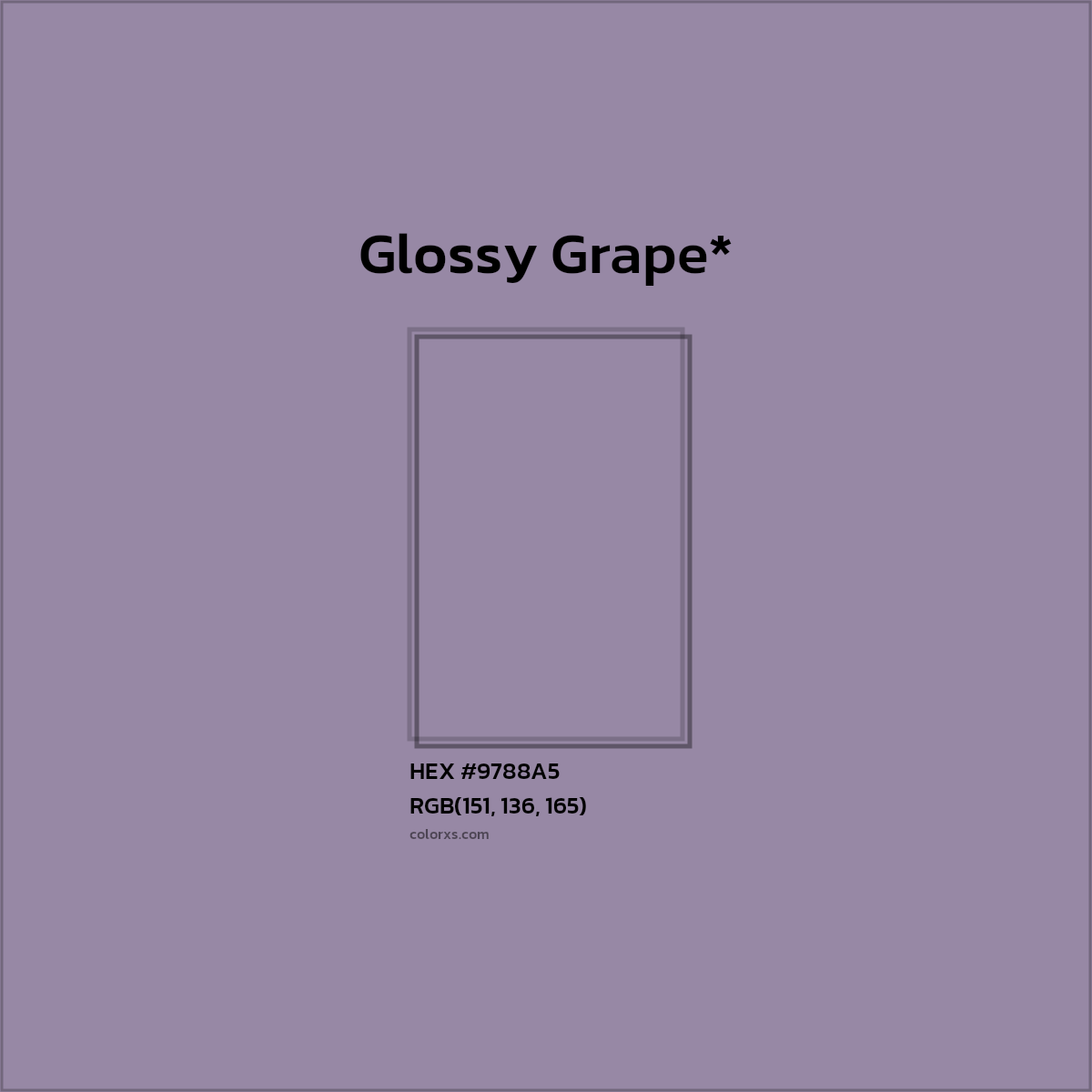 HEX #9788A5 Color Name, Color Code, Palettes, Similar Paints, Images