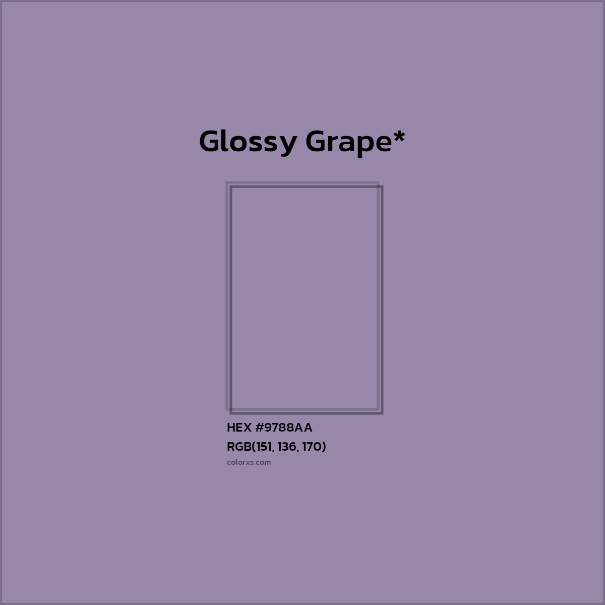 HEX #9788AA Color Name, Color Code, Palettes, Similar Paints, Images