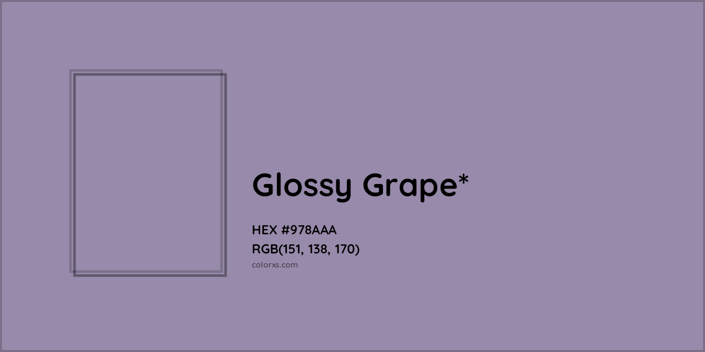 HEX #978AAA Color Name, Color Code, Palettes, Similar Paints, Images