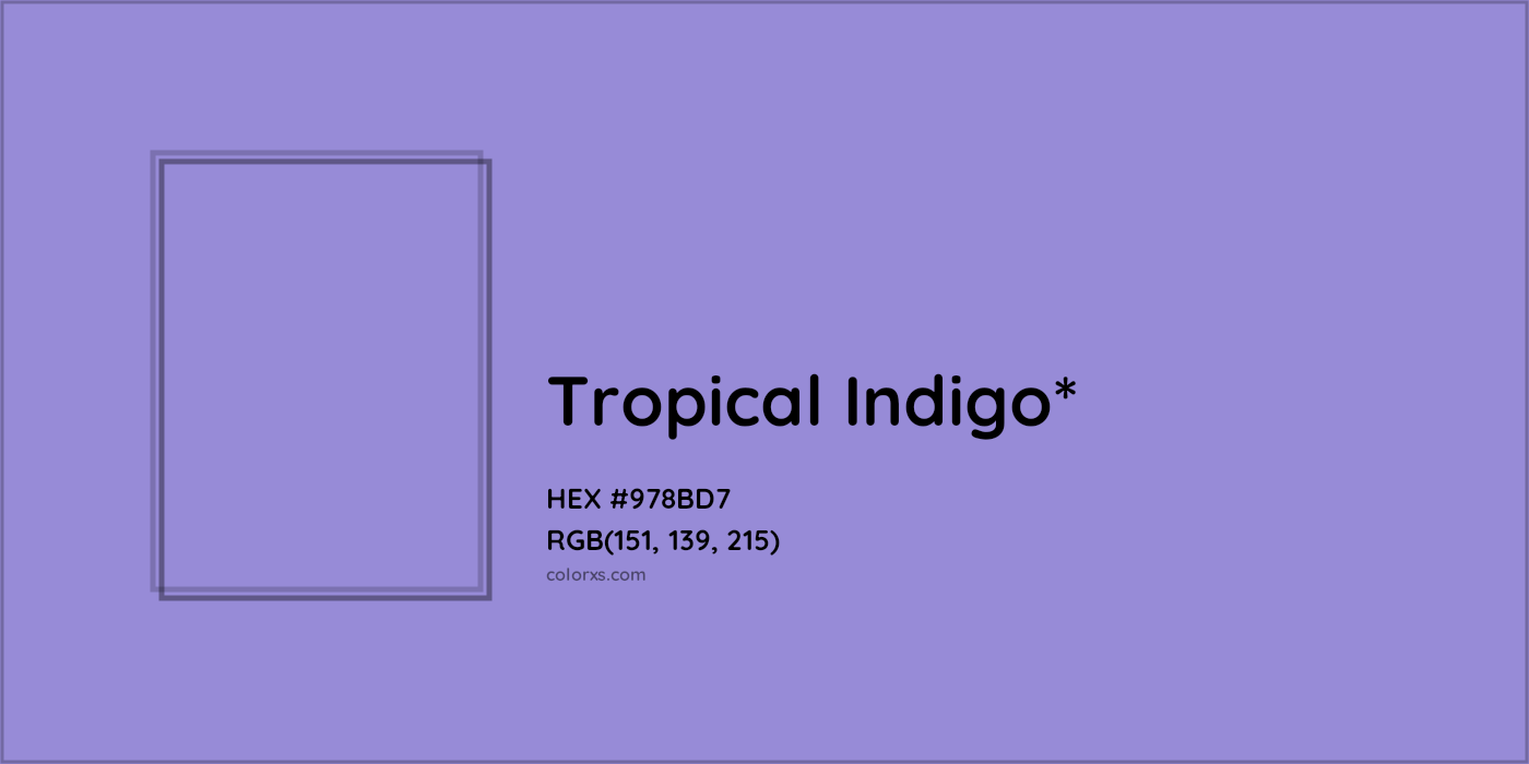 HEX #978BD7 Color Name, Color Code, Palettes, Similar Paints, Images
