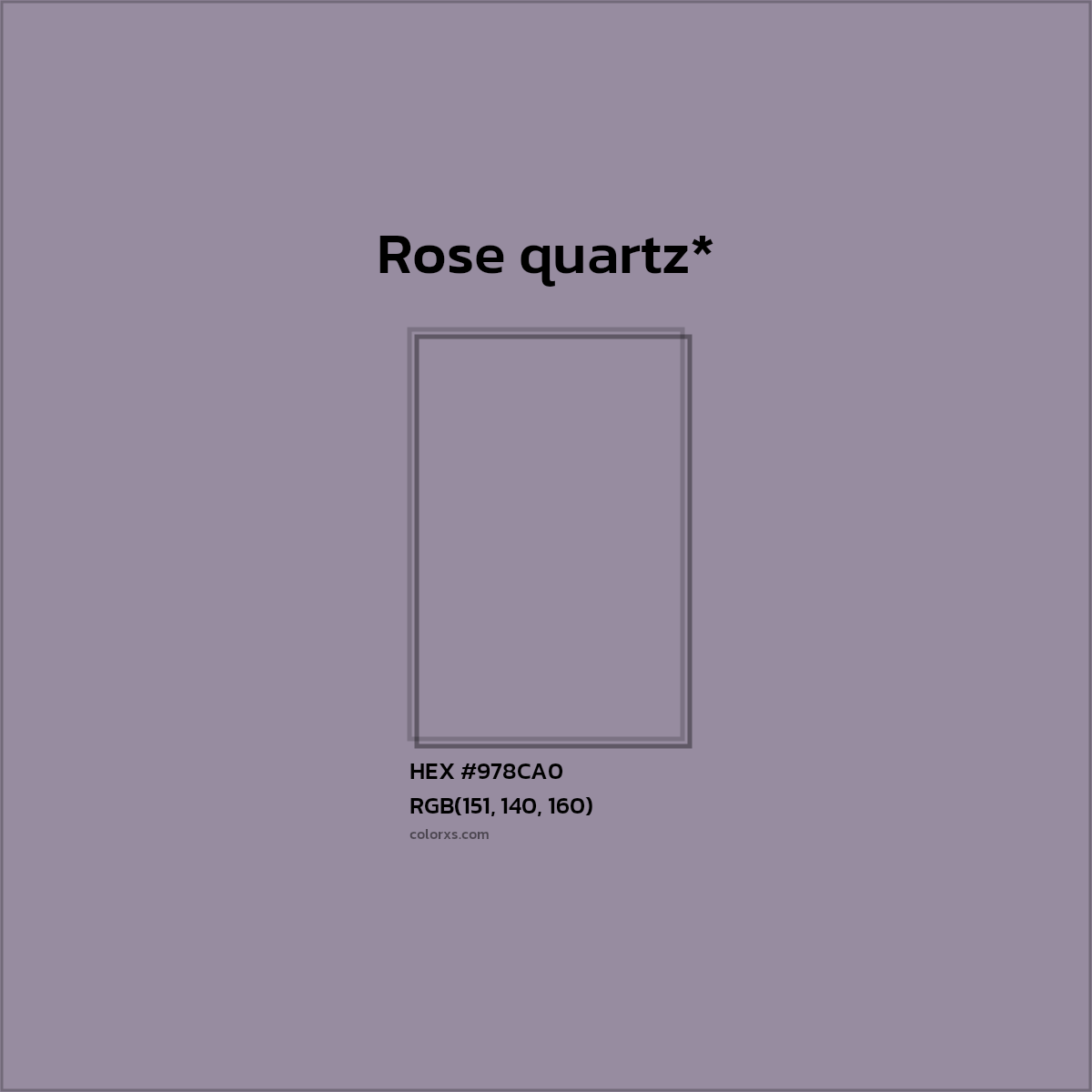 HEX #978CA0 Color Name, Color Code, Palettes, Similar Paints, Images