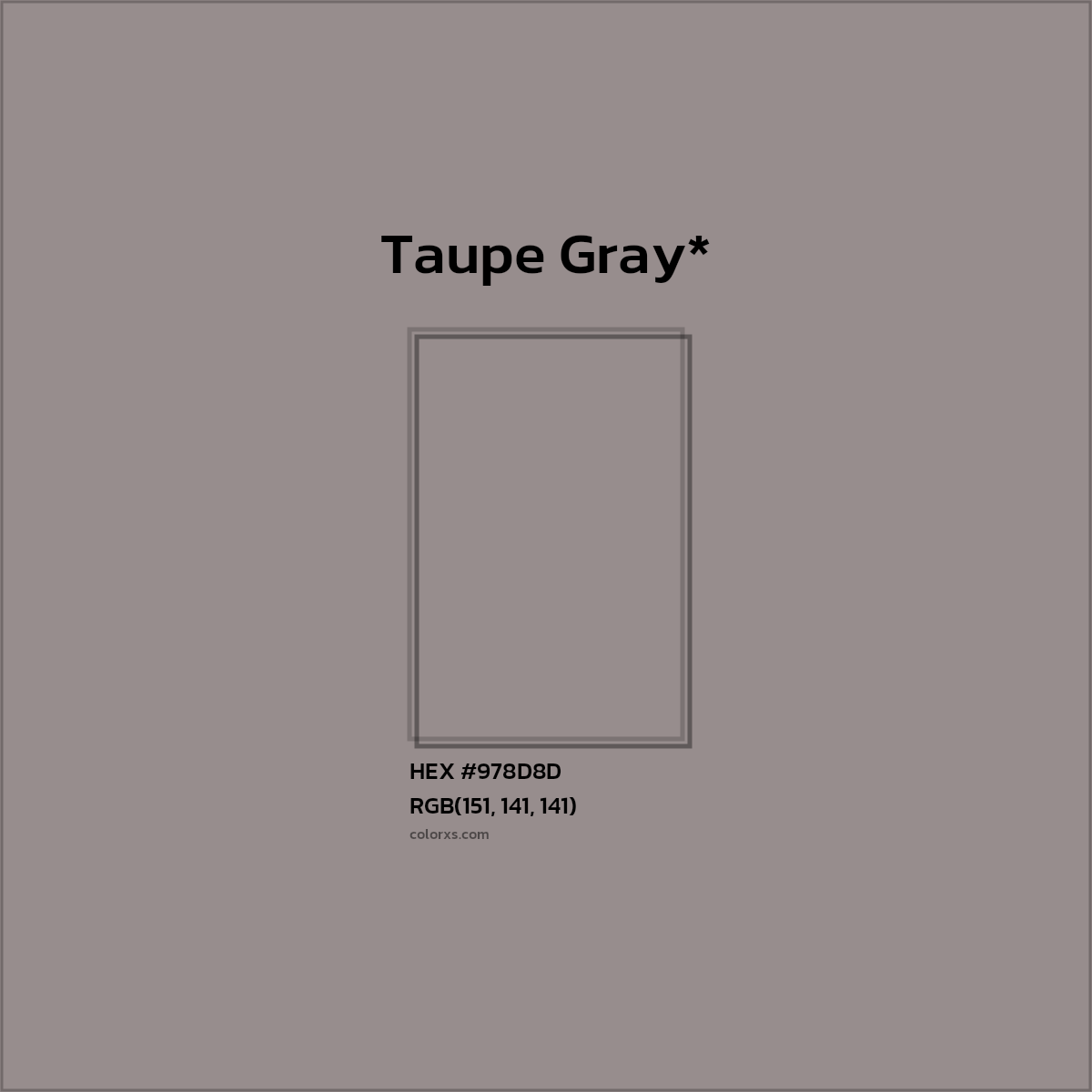 HEX #978D8D Color Name, Color Code, Palettes, Similar Paints, Images