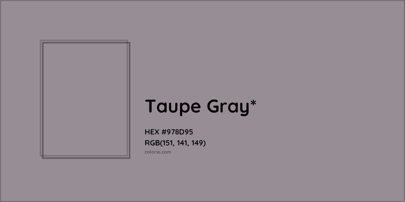HEX #978D95 Color Name, Color Code, Palettes, Similar Paints, Images