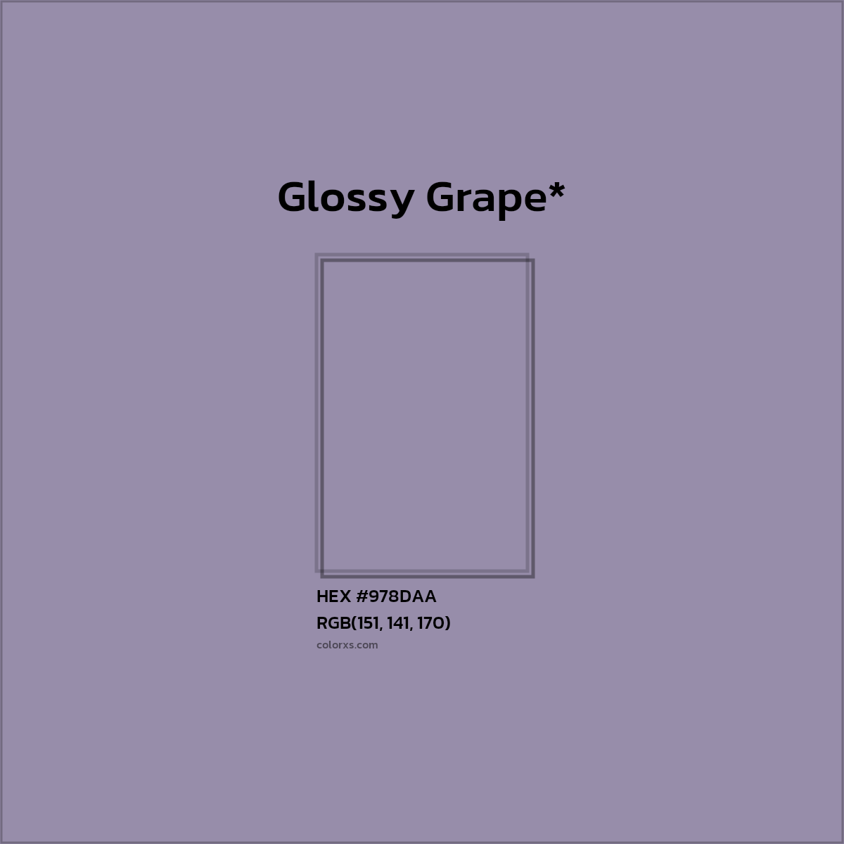 HEX #978DAA Color Name, Color Code, Palettes, Similar Paints, Images