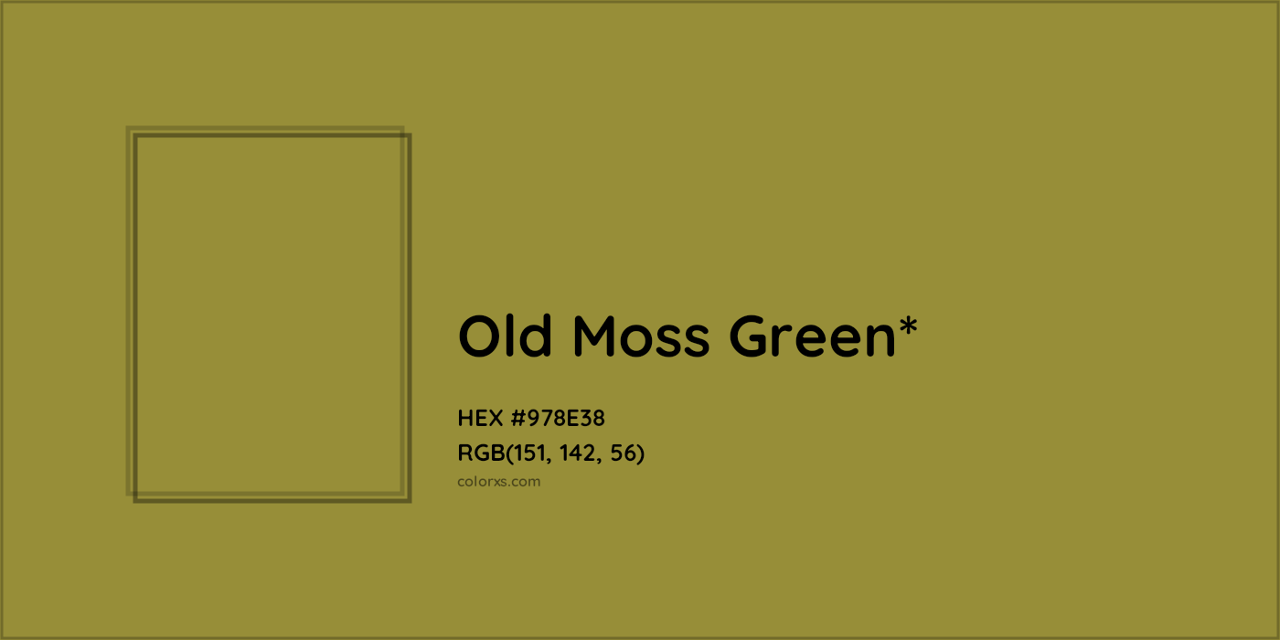 HEX #978E38 Color Name, Color Code, Palettes, Similar Paints, Images