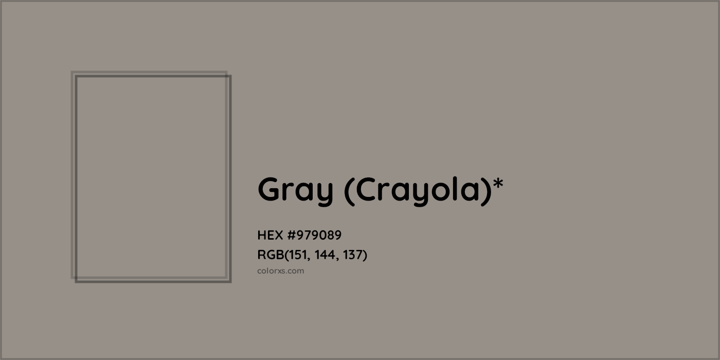 HEX #979089 Color Name, Color Code, Palettes, Similar Paints, Images