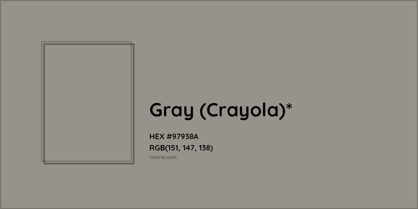 HEX #97938A Color Name, Color Code, Palettes, Similar Paints, Images