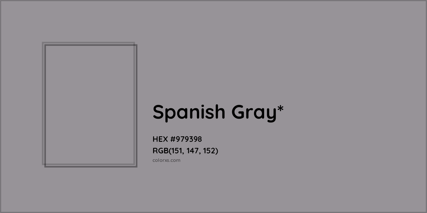 HEX #979398 Color Name, Color Code, Palettes, Similar Paints, Images